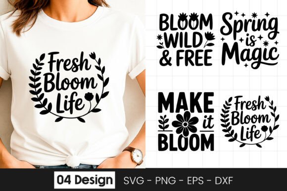 Bloom Wild and Free Floral SVG PNG for Crafts & Graphics