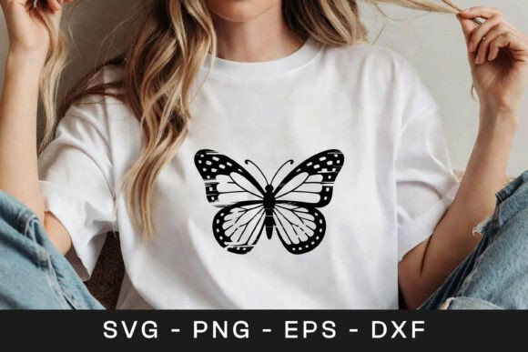 Butterfly Line Art Symmetry SVG PNG