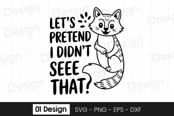 Funny Cat Pretend I Didn’t See That SVG