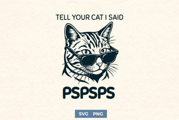 Funny Cat SVG PNG for Sarcastic Shirts: Graphics & Crafts