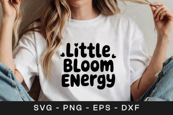 Little Bloom Energy Floral SVG PNG: Crafts & Graphics