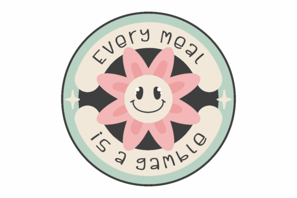 Meal Gamble Quote: Retro Graphics for Crafts & Brand Storytelling
