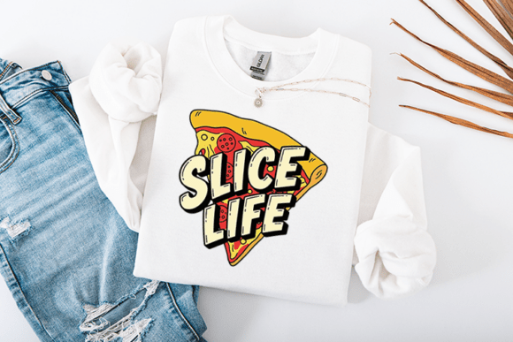 Slice Life Pizza Graphics for Crafts & Small Business Branding