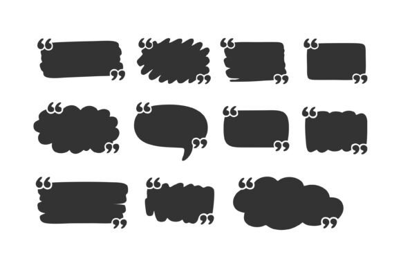 Speech Bubbles and Quote Boxes: Graphics for Crafts & Content