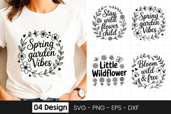 Spring Garden Vibes Floral SVG PNG