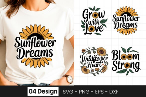 Sunflower Dreams Inspirational SVG PNG